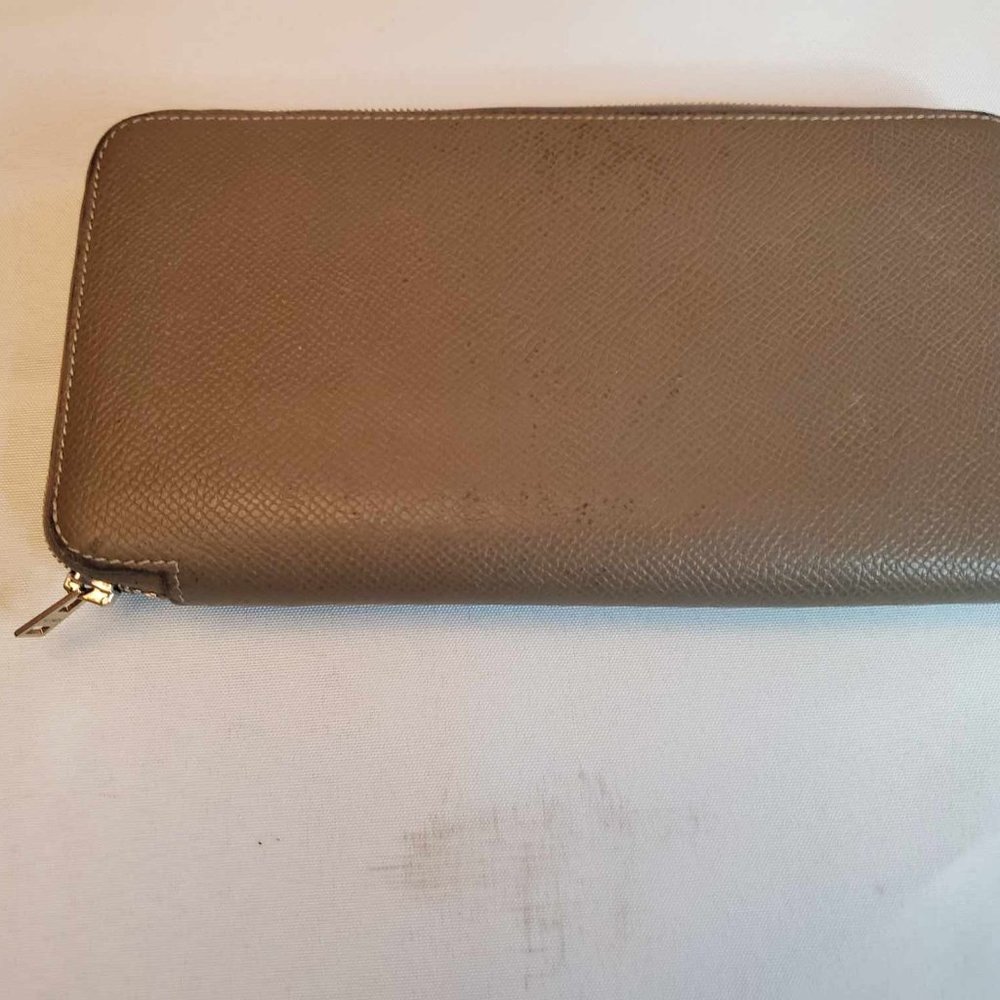 *HP* Hermes Azap Long Silk-Inn Zip Around Epson Leather Wallet